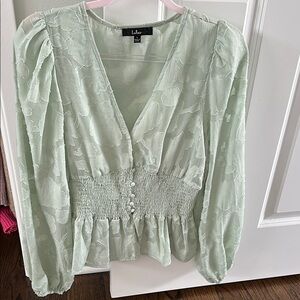 Lulu's Mint Green Blouse